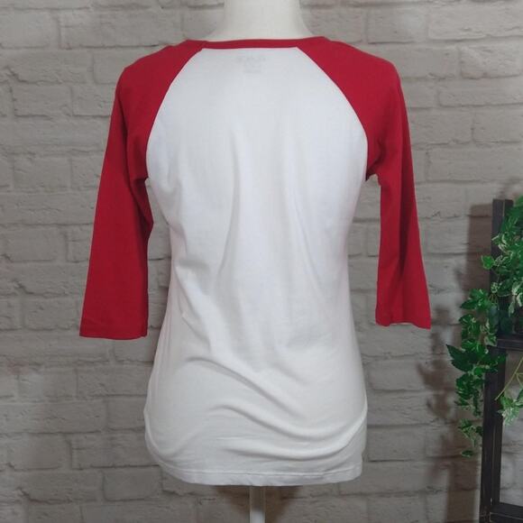 A The Children's Place World's Best Baseball Mom Red White Top Tee Shirt NWT XL - Picture 3 of 3